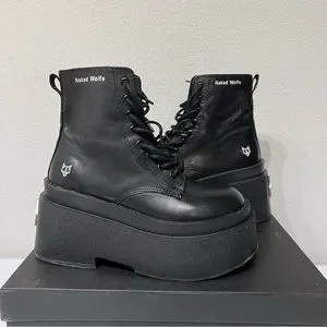 Naked Wolfe | Shoes | Naked Wolfe Saturn Black Leather